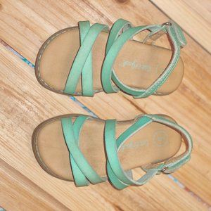 Toddler Girl Shoes Size 5 Strap Sandals Turqouise